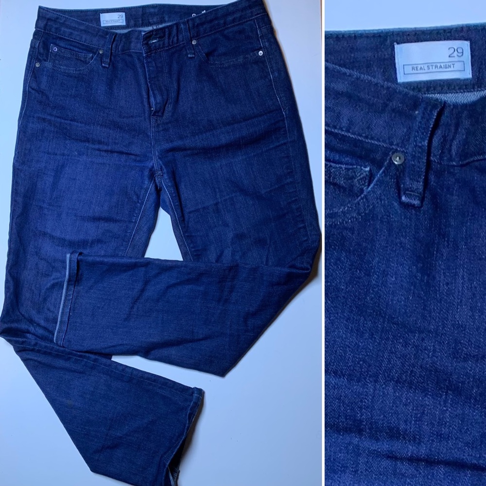 Gap 1969 Straight blue Jeans dark wash
